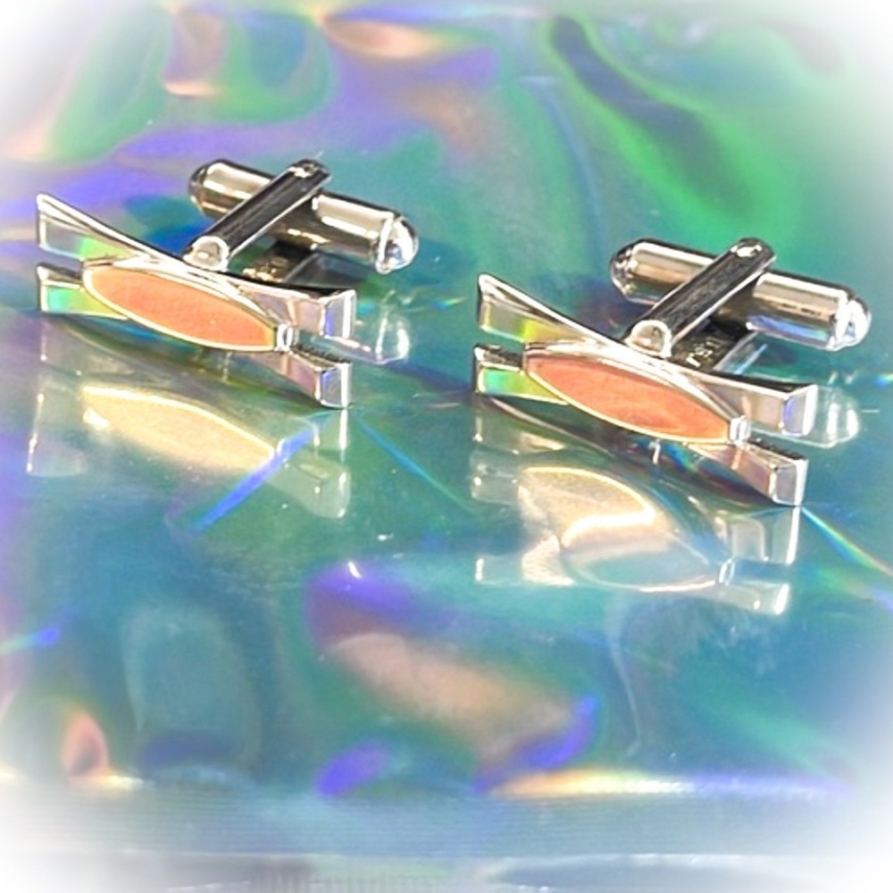 💕Beautiful Vintage 2 Tone Hickok Cufflinks💕